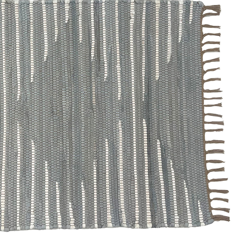 Διάδρομος - Κουρελού (60x120) Βαμβακερό Melinen Rota Grey