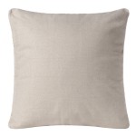 Διακοσμητική Μαξιλαροθήκη Φιγούρας (45x45) Μονόχρωμη Newhome A803 Ivory