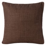 Διακοσμητική Μαξιλαροθήκη Φιγούρας (45x45) Μονόχρωμη Newhome A803 καφέ