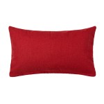Διακοσμητική Μαξιλαροθήκη Φιγούρας (30x50) Μονόχρωμη Μακρόστενη Newhome A803 Κόκκινο