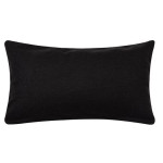Διακοσμητική Μαξιλαροθήκη Φιγούρας (30x50) Μονόχρωμη Μακρόστενη Newhome A803 μαύρο