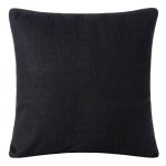 Διακοσμητική Μαξιλαροθήκη Φιγούρας (45x45) Μονόχρωμη Newhome A803 μαύρο