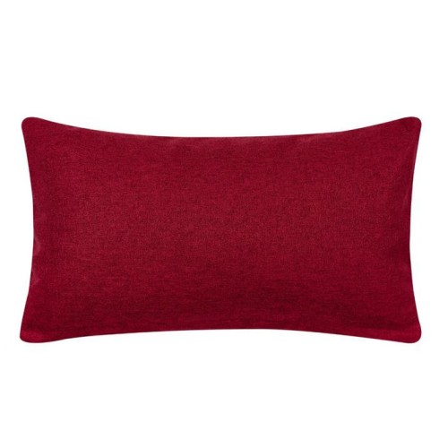Διακοσμητική Μαξιλαροθήκη Φιγούρας (30x50) Μονόχρωμη Μακρόστενη Newhome A803 μπορντό