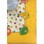 Αλέκιαστο Τραπεζομάντηλο (140x180) Εμπριμέ Newhome 220 κίτρινο