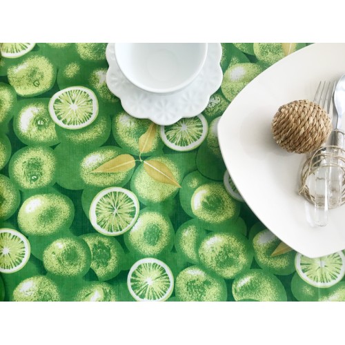 Αλέκιαστο Τραπεζομάντηλο (170x220) Εμπριμέ Newhome 418 πράσινο