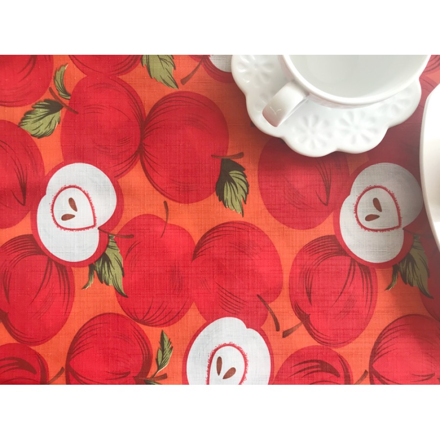 Αλέκιαστο Τραπεζομάντηλο (140x180) Εμπριμέ Newhome H37 κόκκινο