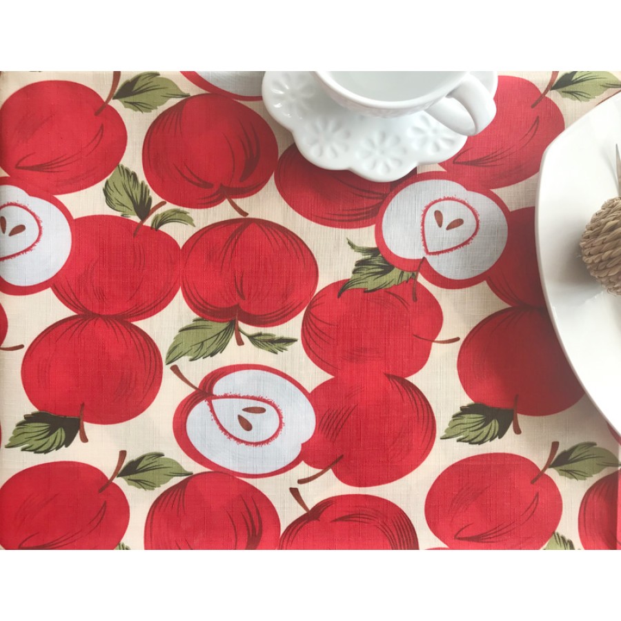 Αλέκιαστο Τραπεζομάντηλο (140x180) Εμπριμέ Newhome H37 μπεζ