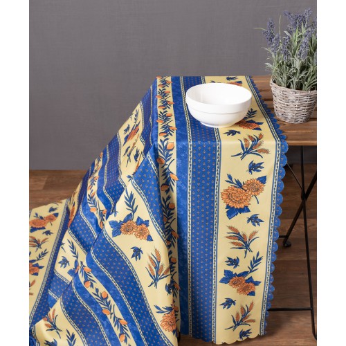 Αλέκιαστο Τραπεζομάντηλο (140x180) Εμπριμέ Newhome Mod4 μπλε