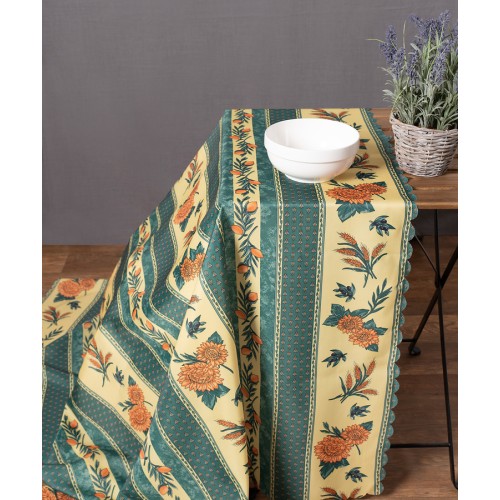 Αλέκιαστο Τραπεζομάντηλο (140x180) Εμπριμέ Newhome Mod4 πράσινο