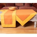 Καρέ (90x90) μονόχρωμο Newhome BG17 πορτοκαλί με φάσα ώχρα