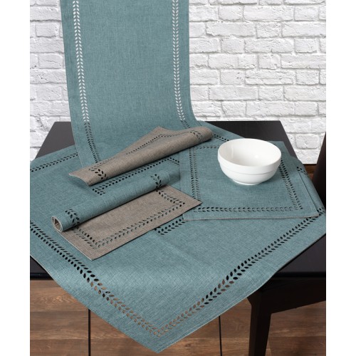 Τραβέρσα (45x170) μονόχρωμη Newhome BG18 Πετρόλ-Γκρι