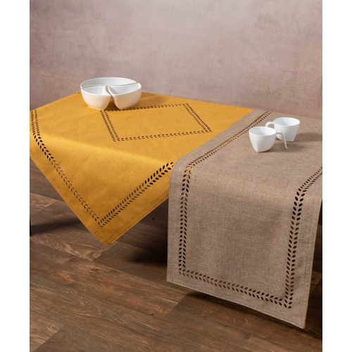 Καρέ (90x90) μονόχρωμο Newhome BG18 Κίτρινo - Άμμος