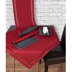 Τραβέρσα (40x120) μονόχρωμη Newhome BG18 Κόκκινο-Ανθρακί