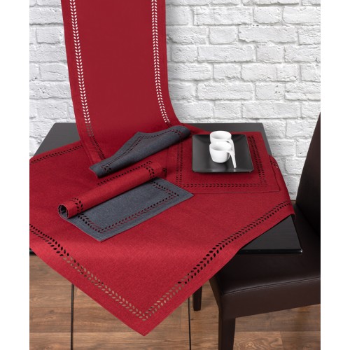 Τραβέρσα (45x170) μονόχρωμη Newhome BG18 Κόκκινο-Ανθρακί