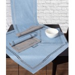 Τραβέρσα (40x120) μονόχρωμη Newhome BG18 Σιέλ-Γκρι