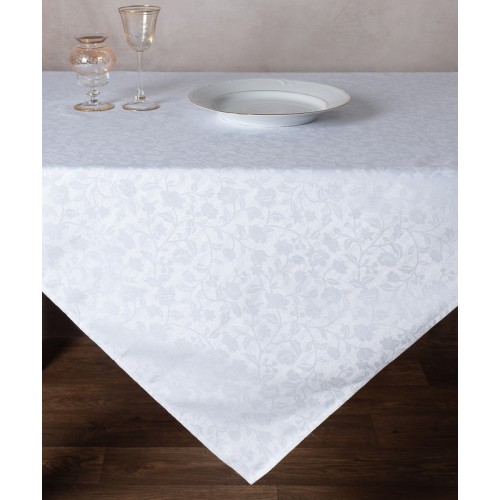 Καρέ (85x85) Ζακάρ Μονόχρωμo Newhome 1010 λευκό