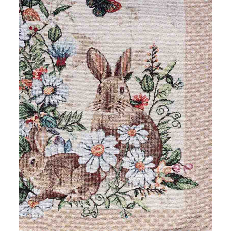 Πασχαλινή Τραβέρσα (40x150) Στόφα Ισπανίας Newhome Alicia Κουνελάκια στο Κτήμα