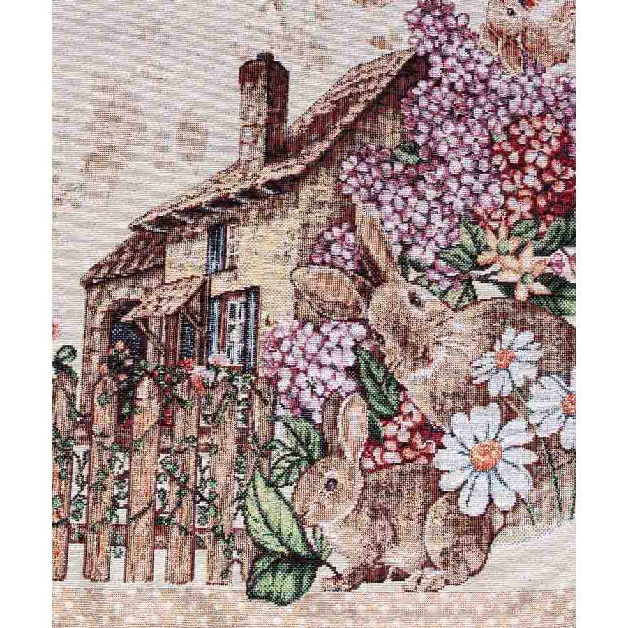 Πασχαλινό Τραπεζοκαρέ (140x140) Στόφα Ισπανίας Newhome Alicia Κουνελάκια στο Κτήμα