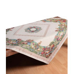 Πασχαλινό Τραπεζοκαρέ(140x140)Στόφα Ισπανίας Newhome Spring Walk Οικογένεια με Κουνελάκια στο Λιβάδι