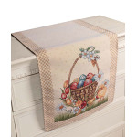 Πασχαλινή Τραβέρσα (45x140) Στόφα Ισπανίας Newhome Sweet Chick Πασχαλινά Αυγά και Πουλάκια