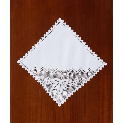 Γωνία - Πετσετάκι (33x33) για σύνθετο με μερσεριζέ νήμα Newhome Skiros 4242 λευκό