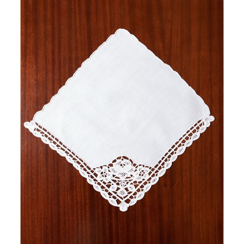 Γωνία - Πετσετάκι (33x33) για σύνθετο με μερσεριζέ νήμα Newhome Skiros 5959 λευκό