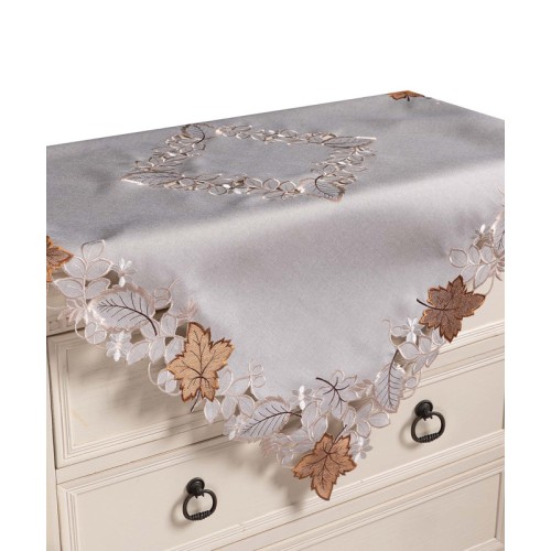 Καρέ (85x85) με κέντημα Newhome 19315 Γκρι