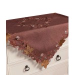 Καρέ (85x85) με κέντημα Newhome 19315 Κεραμιδί