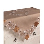 Καρέ (85x85) με κέντημα Newhome 19315 Μπεζ