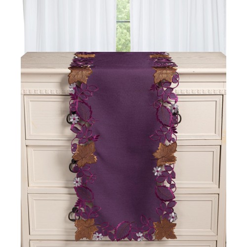 Τραβέρσα (38x172) με κέντημα Newhome 19315 Μωβ