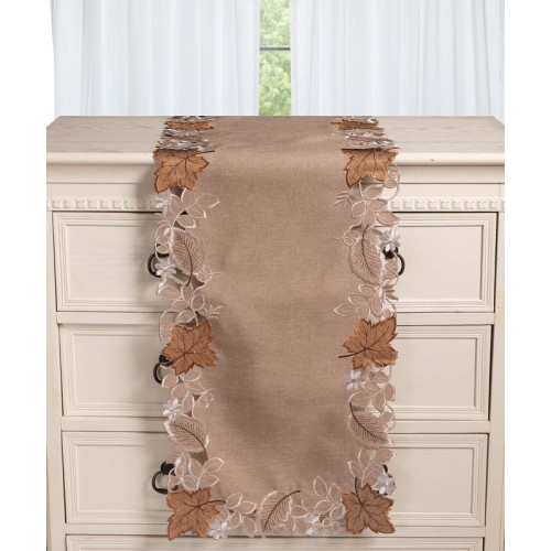 Τραβέρσα (38x172) με κέντημα Newhome 19315 Μπεζ