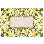 Πετσετάκι-Σουπλά (35x50) Κοφτό Κεντητό Newhome 2355 με Φάσα με Λεμόνια
