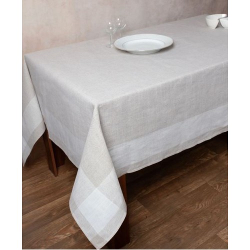 Τραπεζομάντηλο 12 ατόμων (170x270) Μονόχρωμο με Φάσα Newhome 2844 Αν.Γκρι