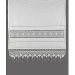 Παραδοσιακή κουρτίνα (200x270) με μερσεριζέ νήματα Newhome Skiros 027 λευκό