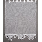 Παραδοσιακή Κουρτίνα (160x160) με τιράντες Newhome Skiros 2003/1 λευκό