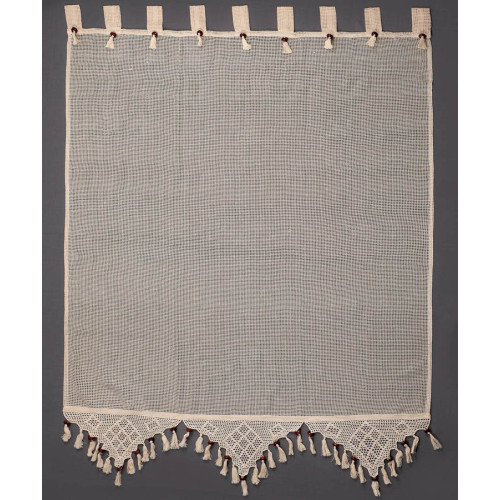 Παραδοσιακή Κουρτίνα (160x160) με τιράντες Newhome Skiros 2003/1 Εκρού