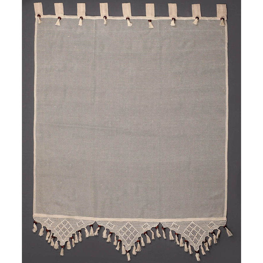 Παραδοσιακή Κουρτίνα (160x160) με τιράντες Newhome Skiros 2003/1 Εκρού