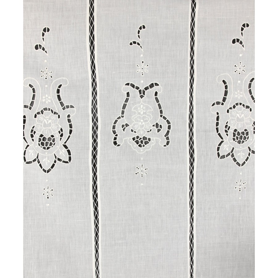 Παραδοσιακή κοφτή κουρτίνα (160x270) Newhome Skiros 329 λευκό