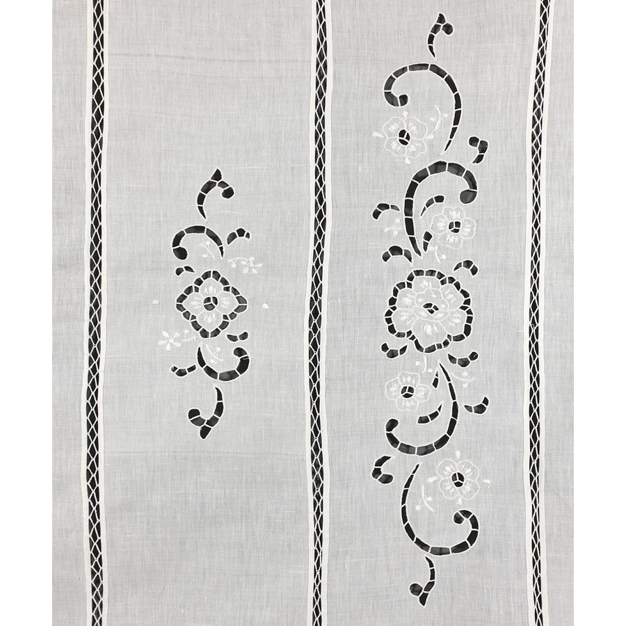 Παραδοσιακή κοφτή κουρτίνα (160x270) Newhome Skiros 348 λευκό