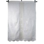 Παραδοσιακή Κουρτίνα λινή με κέντημα (120x160) Newhome Skiros 464 εκρού