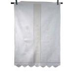 Παραδοσιακή Κουρτίνα Λινή με κέντημα (120x160) Newhome Skiros 465 εκρού