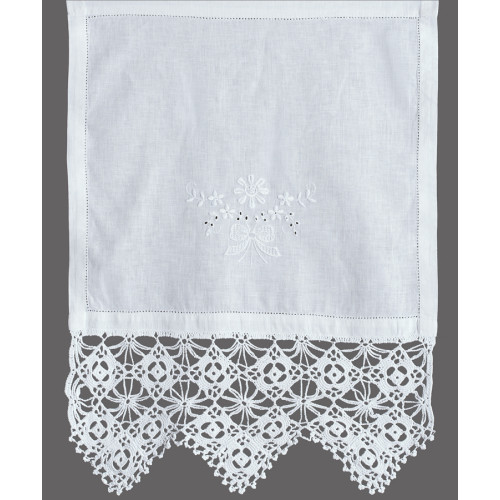 Παραδοσιακή - νησιώτικη κουρτίνα (70x120) με μερσεριζέ νήματα Newhome 6748