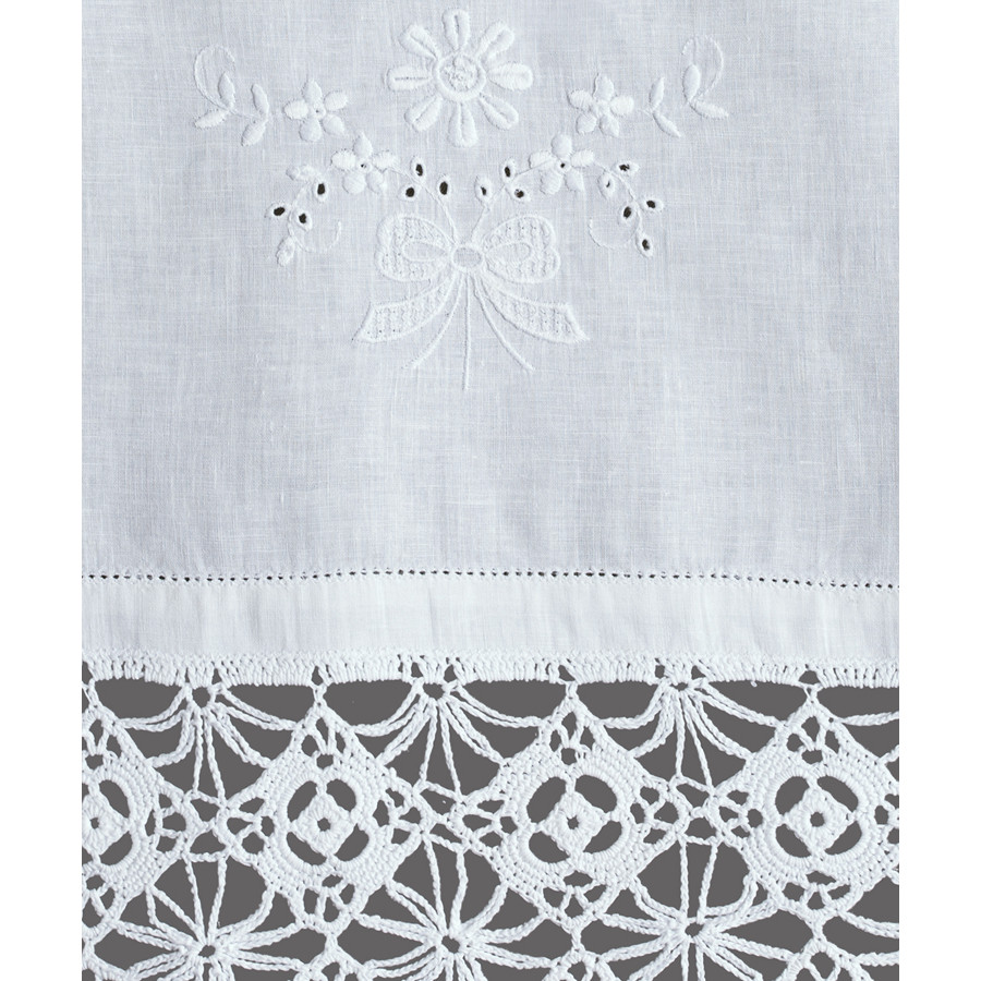 Παραδοσιακή - νησιώτικη κουρτίνα (70x120) με μερσεριζέ νήματα Newhome 6748