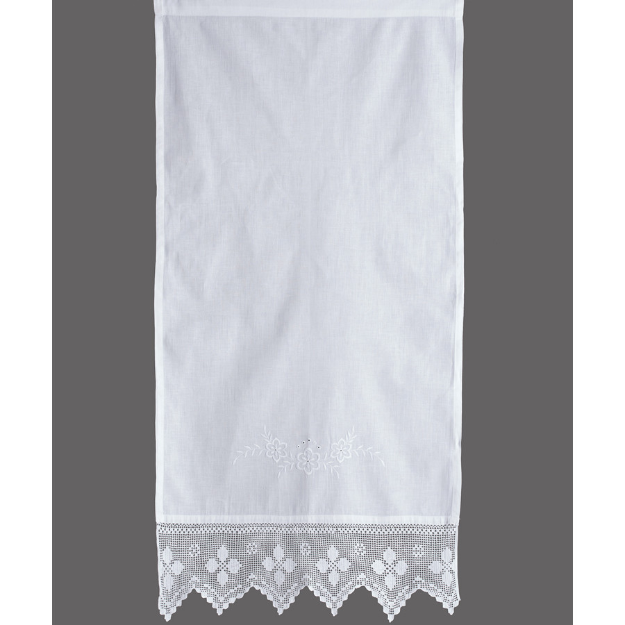 Παραδοσιακή - νησιώτικη κουρτίνα (200x50) με μερσεριζέ νήματα Newhome 6748