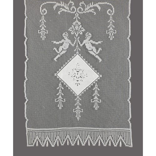 Παραδοσιακή Χειροποίητη Κουρτίνα (200x270) Newhome Skiros BG11 toscan λευκό