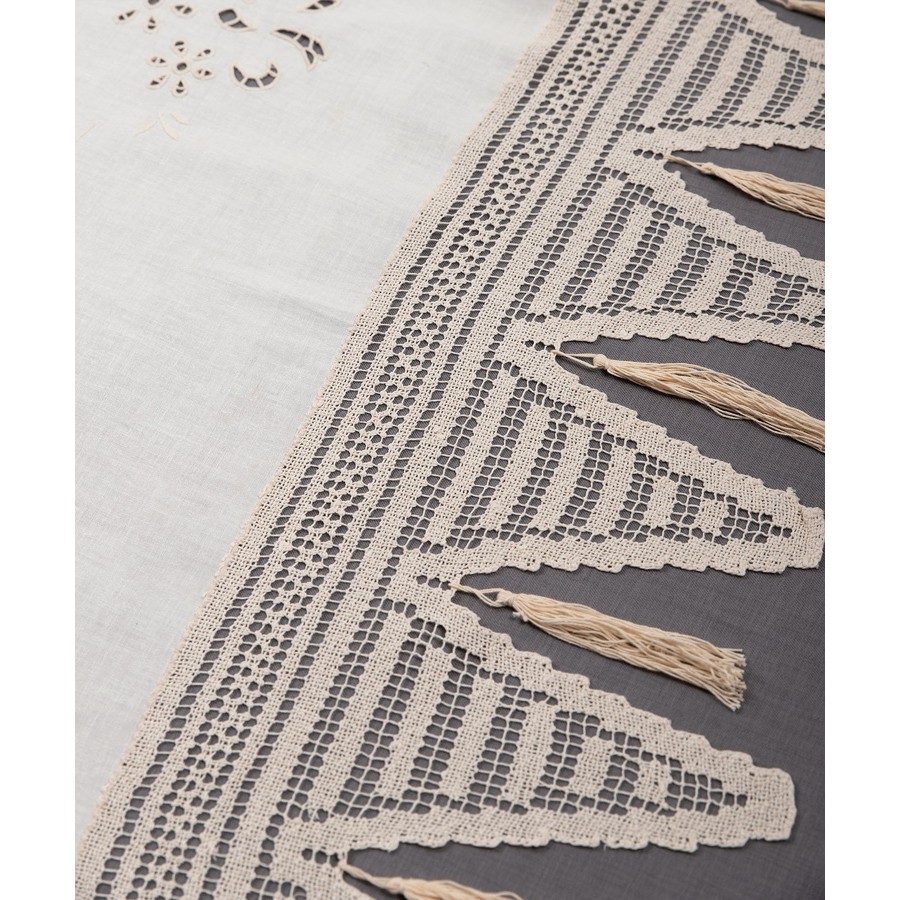 Παραδοσιακή Χειροποίητη Κουρτίνα (200x270) Newhome Skiros GXFBG εκρού