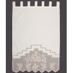 Παραδοσιακή χειροποίητη κουρτίνα (80x120) με ατραντέ Newhome Skiros BG11 πλεκτό μπεζ