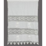 Παραδοσιακή κουρτίνα (90x130) με πλεκτή δαντέλλα Newhome Skiros NT1-2 λευκό