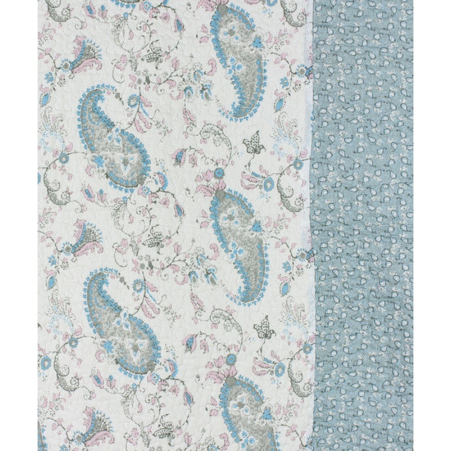 Σετ Κουβερλί Μονό (160x220) Με Μαξιλαροθήκη Βαμβακερό Εμπριμέ Newhome 515 σιελ