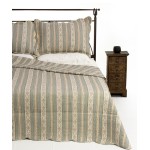 Σετ Κουβερλί Υπέρδιπλο (220x240) Βαμβακερό Εμπριμέ Με Μαξιλαροθήκες Newhome C1 λαδί